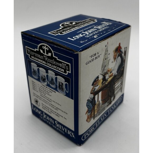 FOR A GOOD BOY Norman Rockwell Porcelain Tankard Long John Silver's with BOX! - Picture 2 of 5